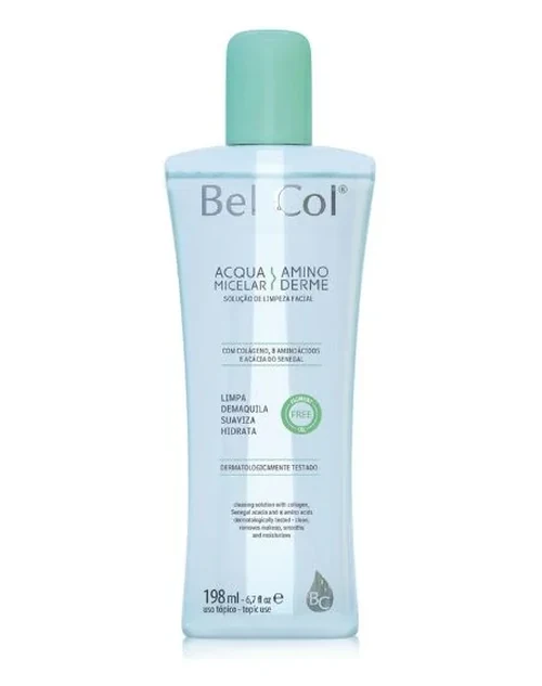 Acqua Micelar Aminoderme – Solução de limpeza Água Micelar – 198 ml - Bel Col