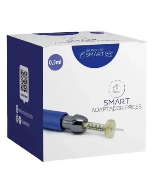Adaptador 0,5ml Para Smart Press Caneta Pressurizada Para Mesoterapia e Intradermoterapia - Caixa com 10 un - Smart GR