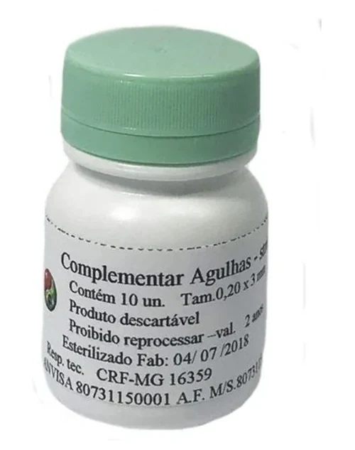 Agulha para Eletrolifting Microgalvanopuntura - Complementar Agulhas