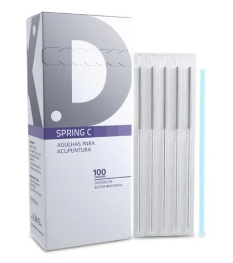 Agulha Sistêmica Spring C 0,30x75mm - Envelope com 10 Agulhas - Dux