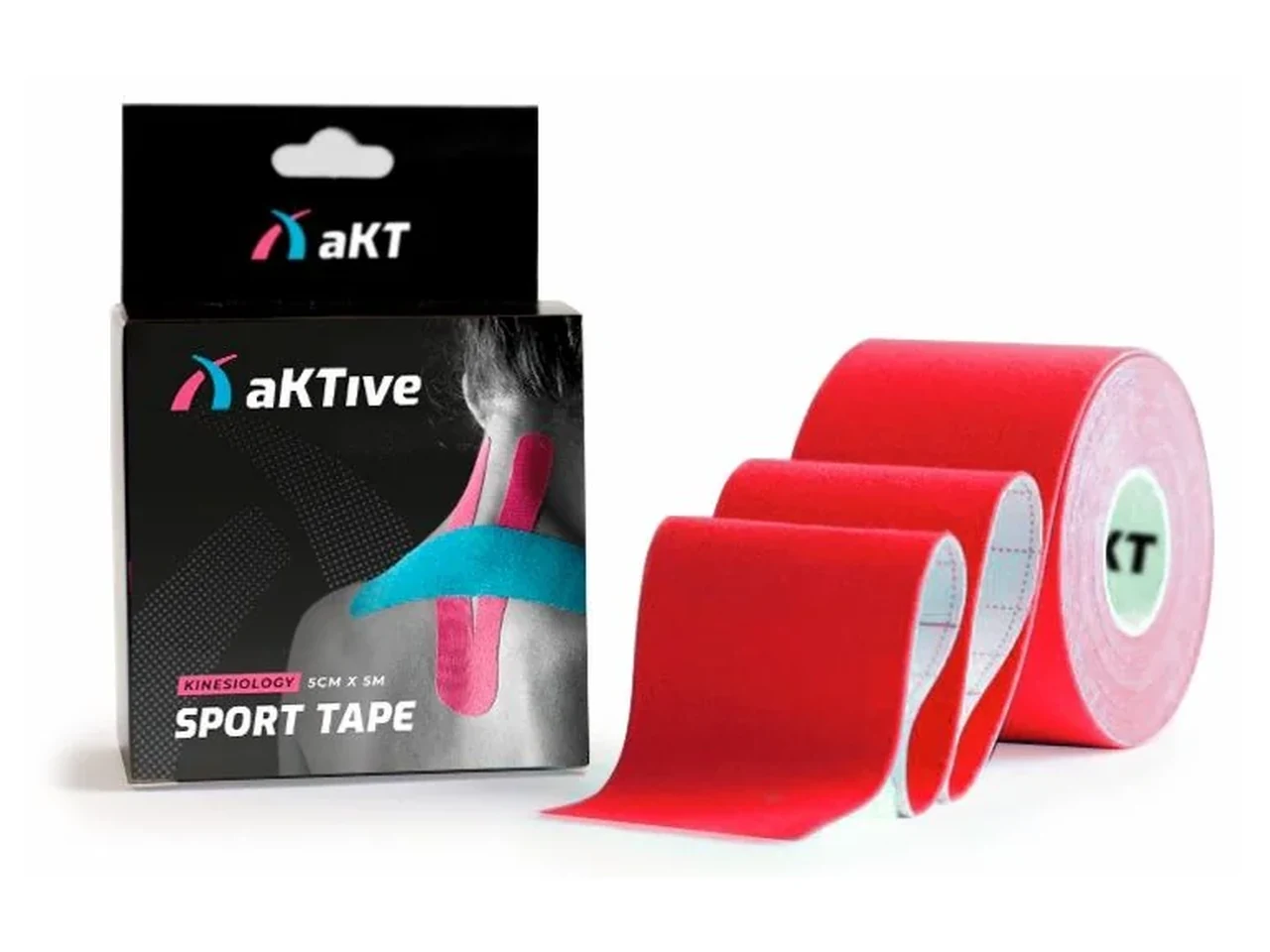 Aktivetape - Kinesiology Tape 5cm x 5m Vermelha - Aktivetape