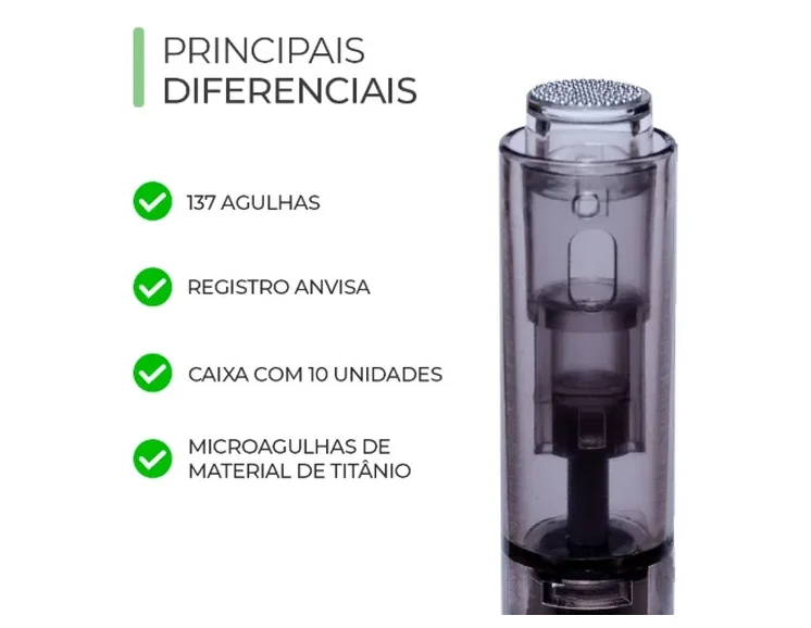 Cartucho Derma Pen - CAIXA - 137 Agulhas - Smart GR