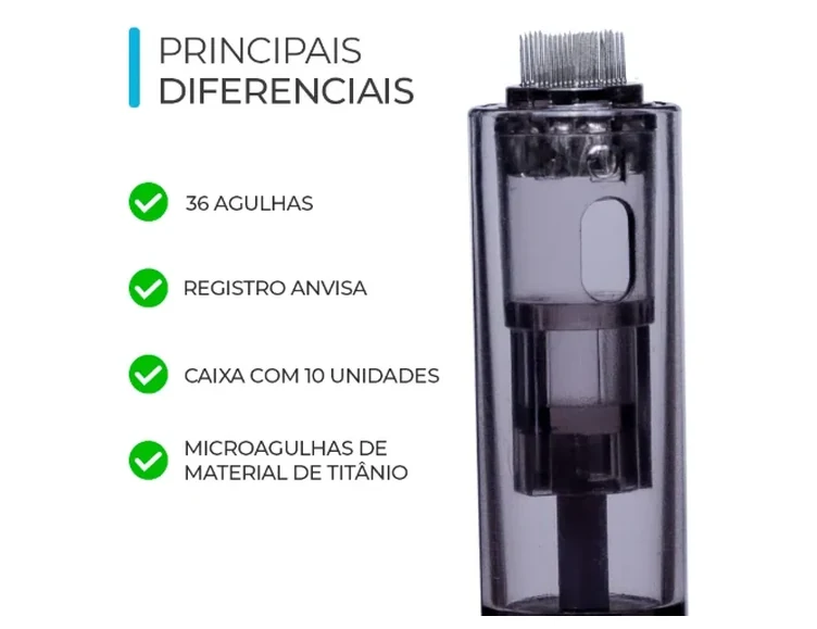 Cartucho Derma Pen - CAIXA - 36 Agulhas - Smart GR