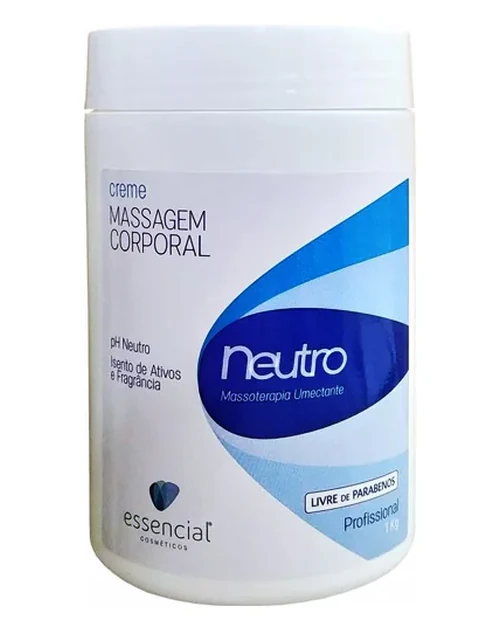 Creme 1kg neutro para massagem corporal - ESSENCIAL