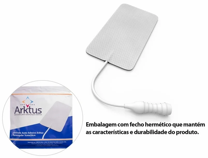 Eletrodo Autoadesivo Valutrode - 5x10 cm - 4un - Arktus