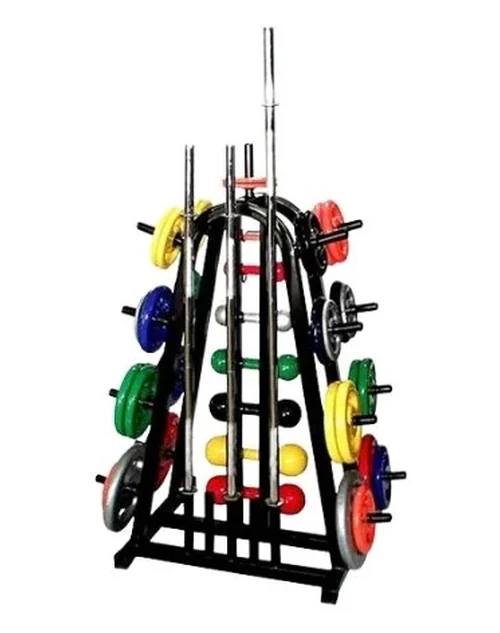 Expositor 3x1 para Barra, Anilha e Halter - Poli Sports