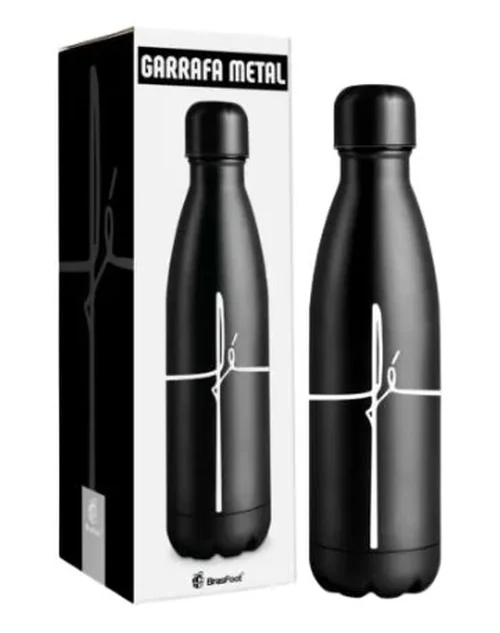 Garrafa Térmica Metal Neo - Fé - Preta - Brasfoot