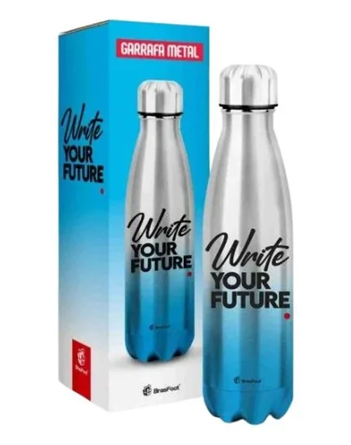 Garrafa Térmica Metal Neo - Write Your Future - Brasfoot
