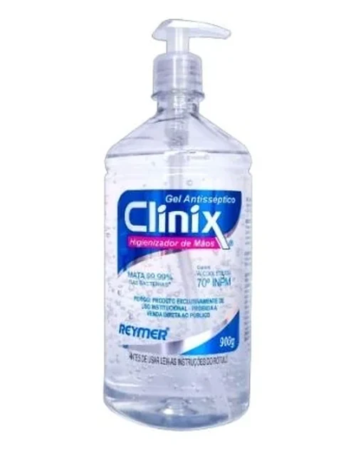 Gel Antisséptico Clinix 900g com Válvula Pump - Reymer do Brasil
