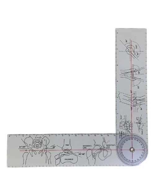 Goniometro Grande de 21 cm em Plástico - Mundo Fisio