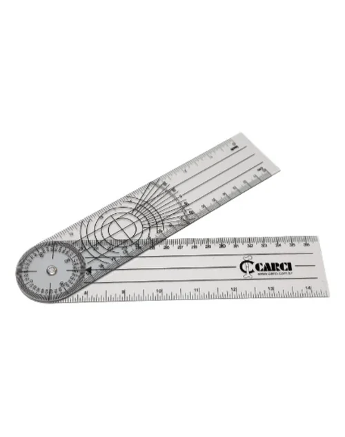 Goniômetro Grande 22 cm X 0,8 mm - Acrílico - Carci
