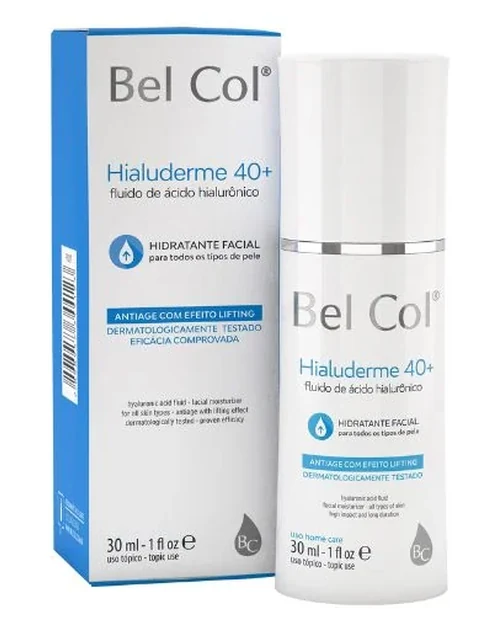Hialuderme 40+ Fluido de Ácido Hialurônico – 30ml - Bel Col