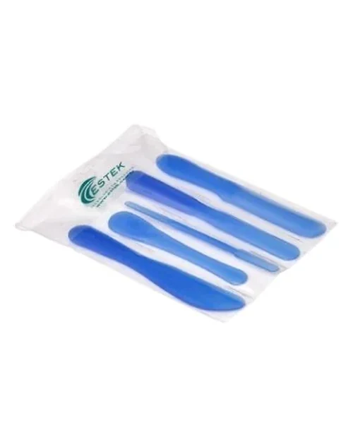Kit com 5 Espátulas - Azul - Estek