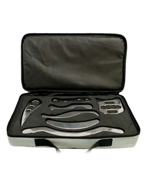 Kit Com 7 Peças Para Liberação Miofascial de Inox - Mundo Fisio