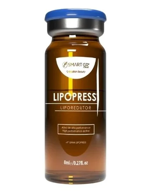 Kit Lipopress Fluído Liporedutor 5 Frascos De 8ml Smart Gr