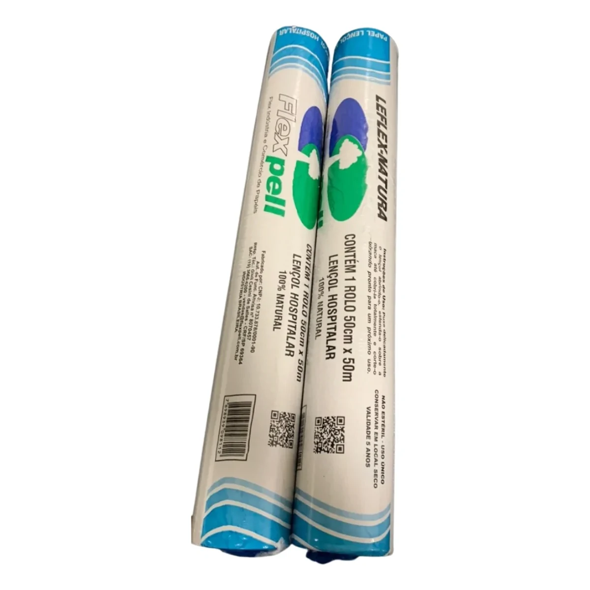 Lençol Papel Descartável 100% Fibra Natural 70x50 10 Rolos