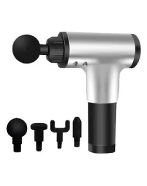 Massage Gun - Massageador Corporal - Prata - Alux