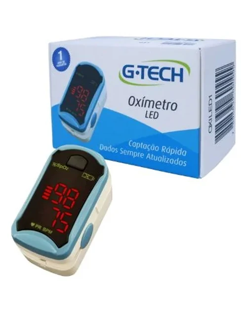 Oxímetro de Dedo - Adulto LED- G-Tech