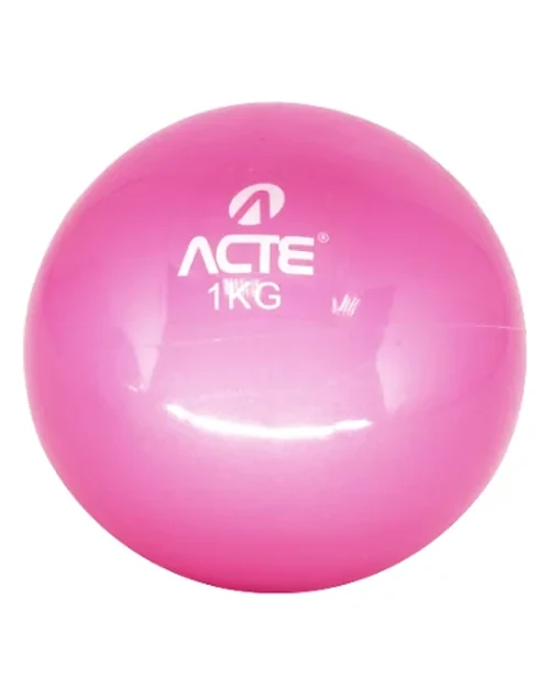 Par de Bolas Tonificadoras de 1KG, 2 Unidades, Rosa, T55 - Acte