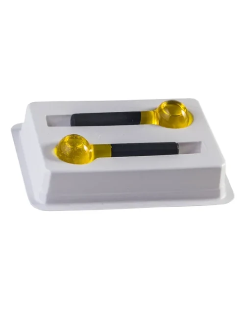 Par de Esferas para cromoterapia Pequena Amarelo - Ozotec