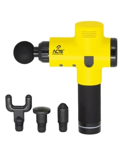 Pistola Massageador Profissional Massage Gun Amarelo R16-A - Acte