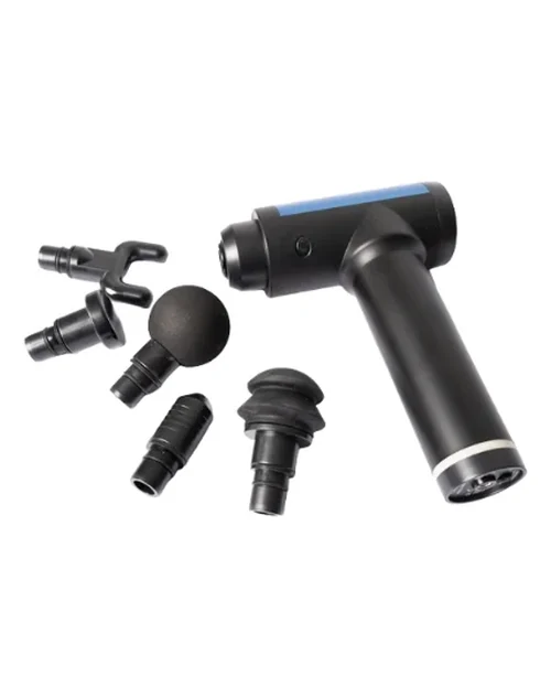 Pistola de massagem elétrica profissional 30 Velocidades Azul/Preto - Alux