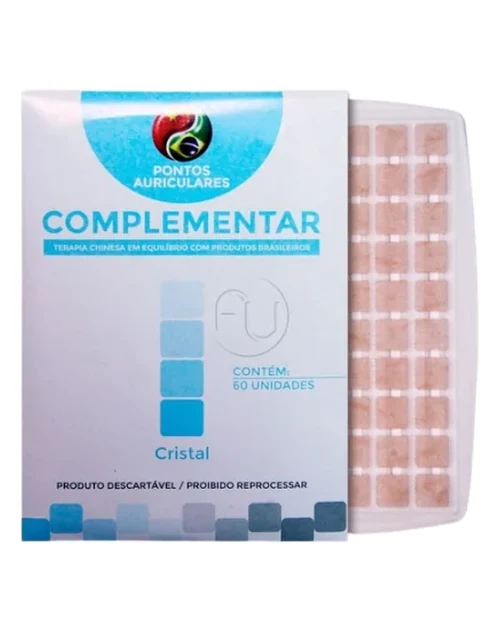 Placa Ponto Cristal para Auriculoterapia com 60 Unidades – Complementar
