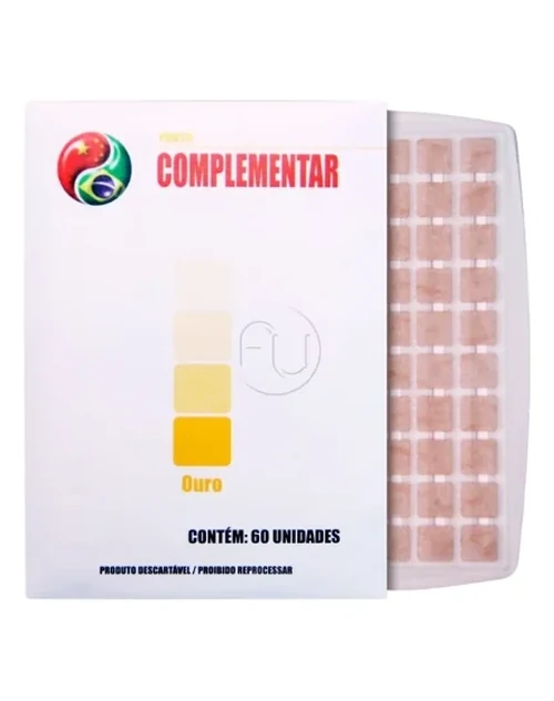 Placa Ponto Ouro para auriculoterapia com 60 Unidades - Complementar