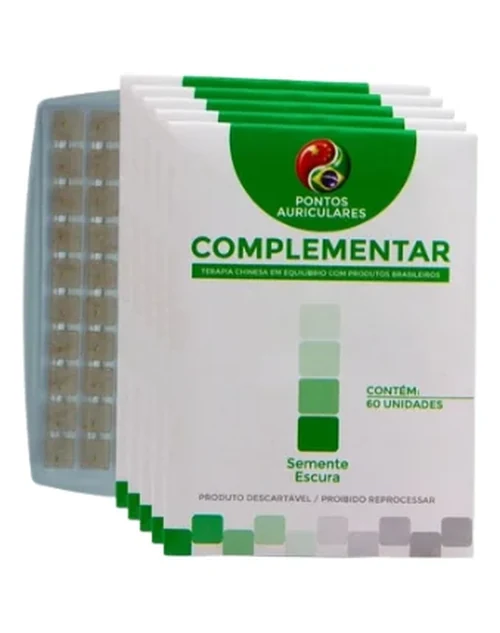 Placa Ponto Semente para auriculoterapia com 60 Unidades - Complementar