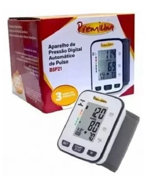 Aparelho de pressao digital de pulso premium com selo