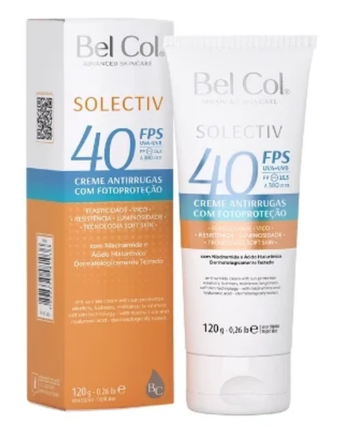Protetor Solar Solectiv Antirrugas FPS 40 - 120G - Bel Col