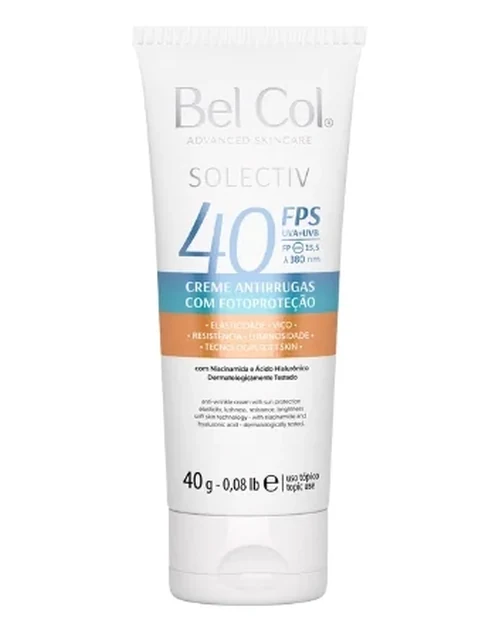 Protetor Solar Solectiv Antirrugas FPS 40 - 40G - Bel Col