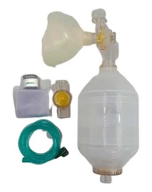 Reanimador manual (AMBU) com reservatório ad silicone - OXIGEL