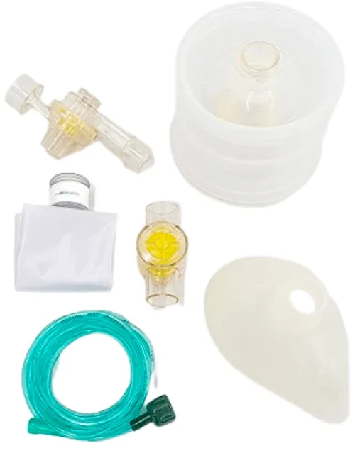 Reanimador manual (AMBU) com reservatório ad silicone - OXIGEL