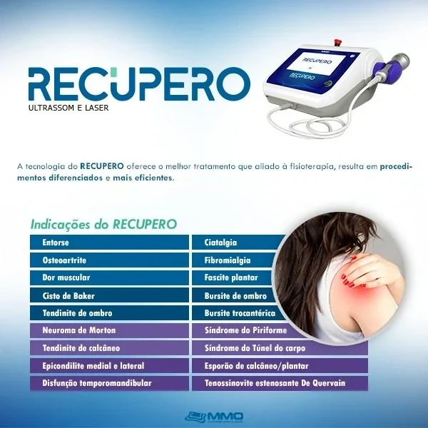 Recupero MM Optics - Aparelho De Ultrassom e Laser para Fisioterapia