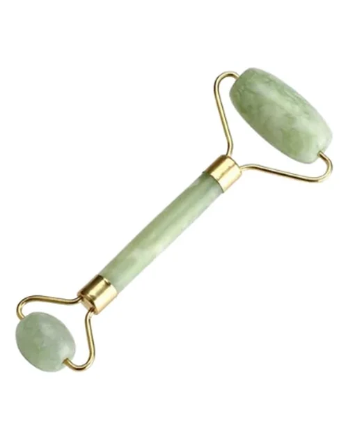 Rolo Massageador Facial de Jade Verde - Goldlife