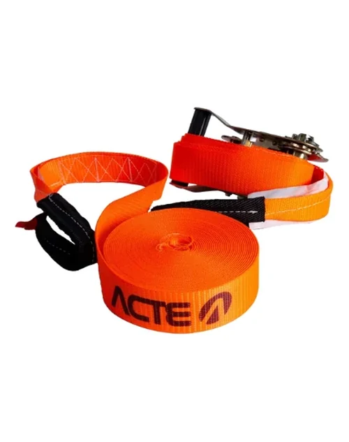 Slackline 10 Metros Laranja T123 - Acte