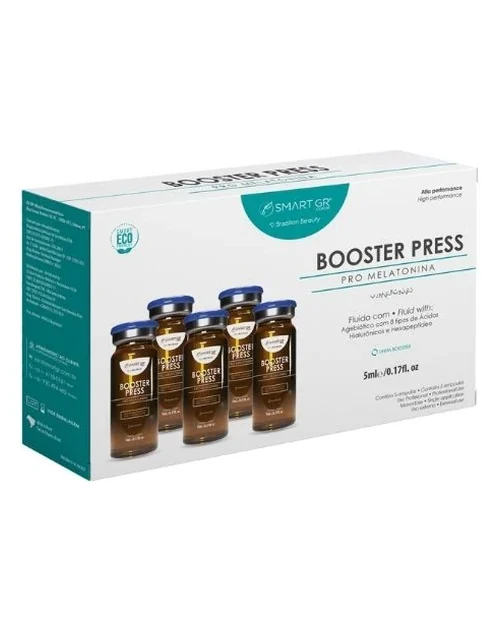 Smart Booster Press - Skinbooster Pro Melatonina - 5 Frascos de 5 ml - Smart GR