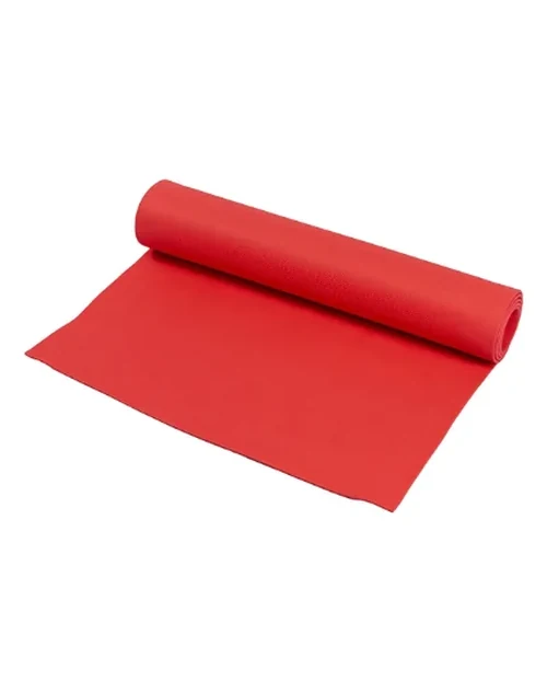 Tapete Yoga Mat, Com Alça de Transporte, Antiderrapante, Texturizado, Vermelho, T10NV - Acte