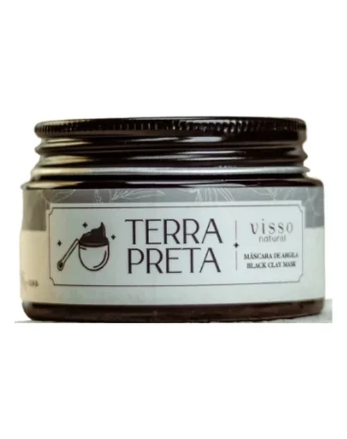 Terra Preta Máscara Facial 85 g - Visso Natural
