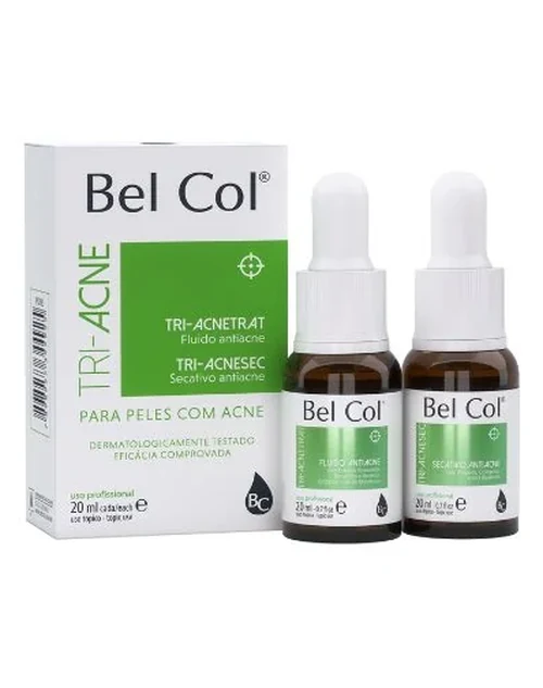 Tri-Acne – fluido e secativo antiacne – 20 ml cada - Bel Col