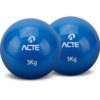 Par De Bolas Tonificadoras 3 Kg Azul - Acte