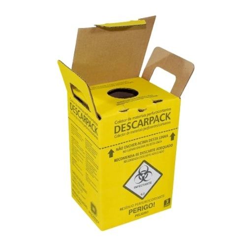 Caixa Coletora de Material Perfurocortante 3L - Descarpack