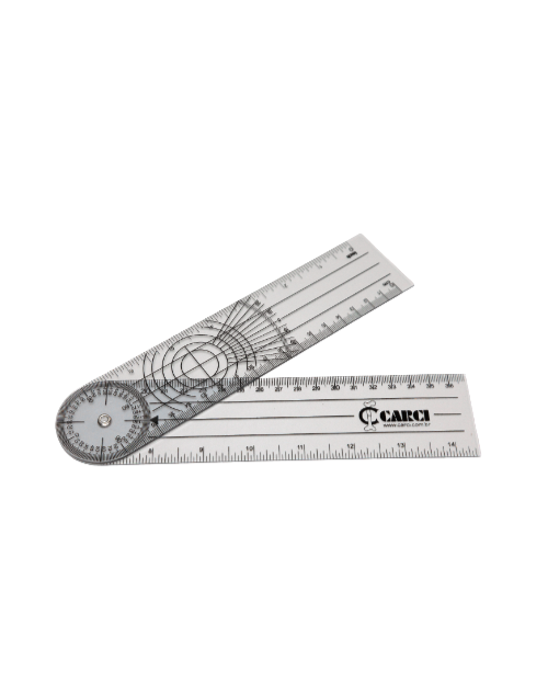 Goniômetro Grande 22 cm X 0,8 mm - Acrílico - Carci