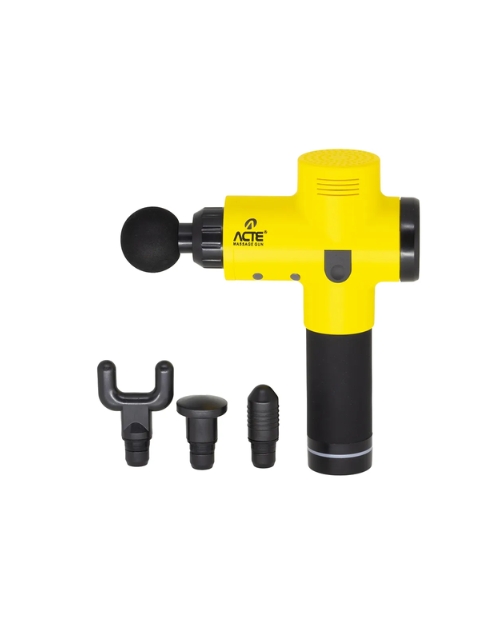 Pistola Massageador Profissional Massage Gun Amarelo R16-A - Acte