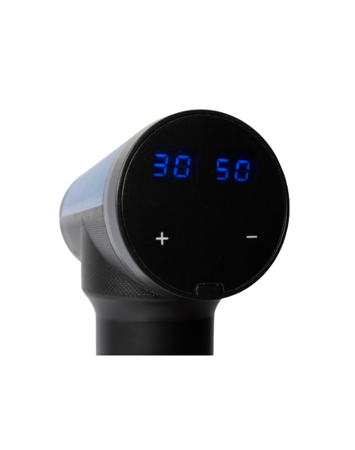 Pistola de massagem elétrica profissional 30 Velocidades Azul/Preto - Alux