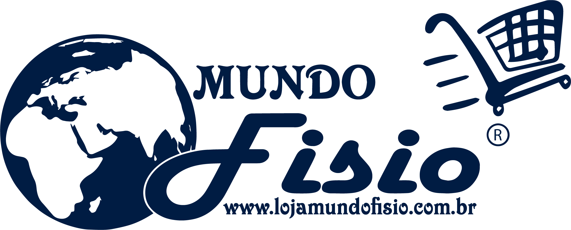 Loja Mundo Fisio Logo Azul Pequena