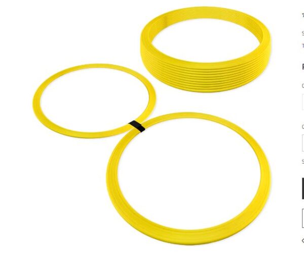 1ce475e9da4b9ebf13b6accf4bdf56c6.jpg ARGOLA GRADE HEXAGONAL DE AGILIDADE 6 UNIDADES AMARELA - ROPE STORE