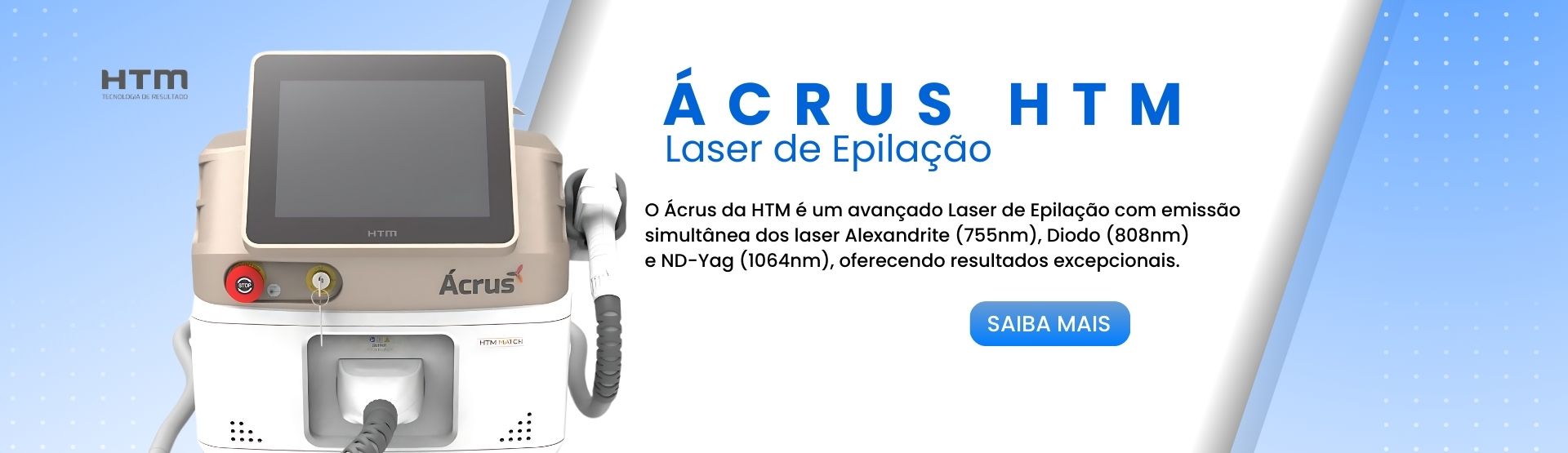 Acrus aparelho de depilacao a laser da htm